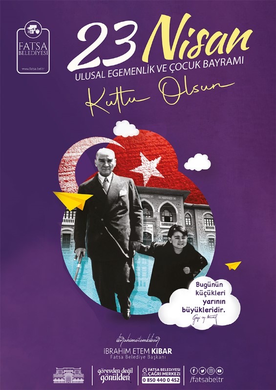 Fatsa Belediyesi 23 Nisan İlanı